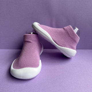 Peachy Purple Low Sock Shoes