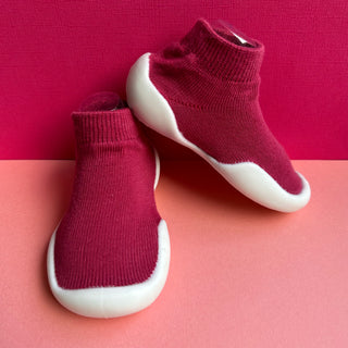Jam Pink Low Sock Shoes