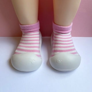 Pink Stripe Sock Shoes