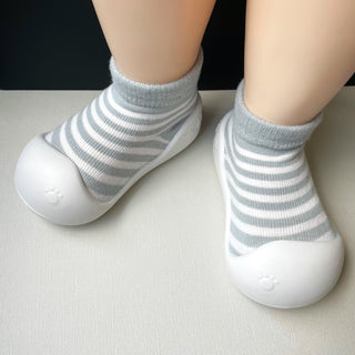 Grey Stripe Sock Shoes